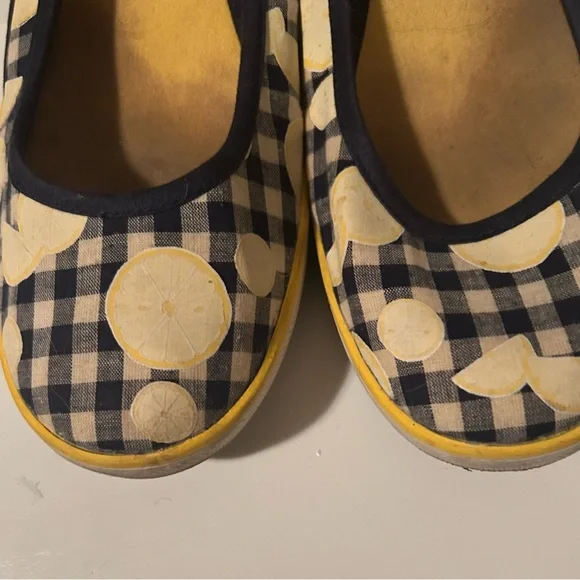 Keds Women's Navy Checkered Flats Size 9 - Picture 7 of 8